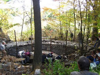 a dry stone bridge a dry stone bridge